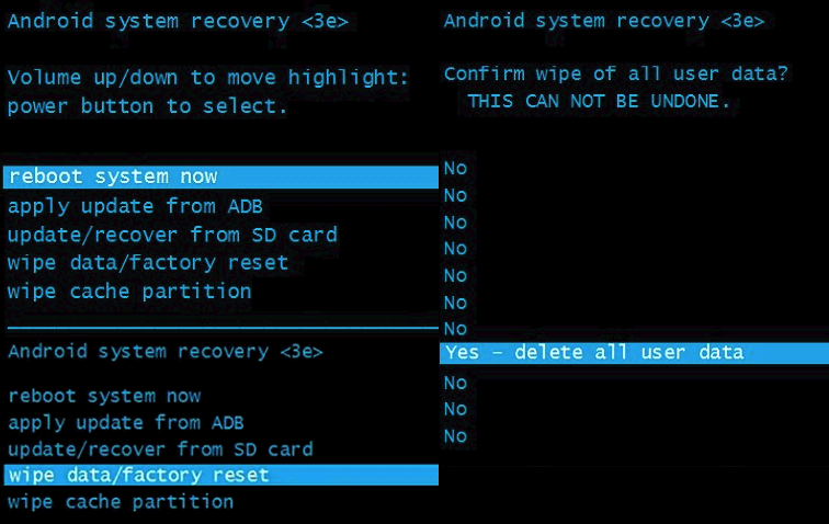 Как сбросить до заводских настроек телефон dns