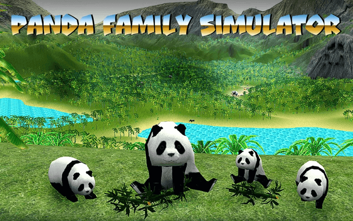 panda family