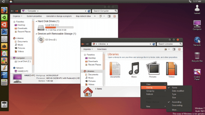 ubuntu skinpack